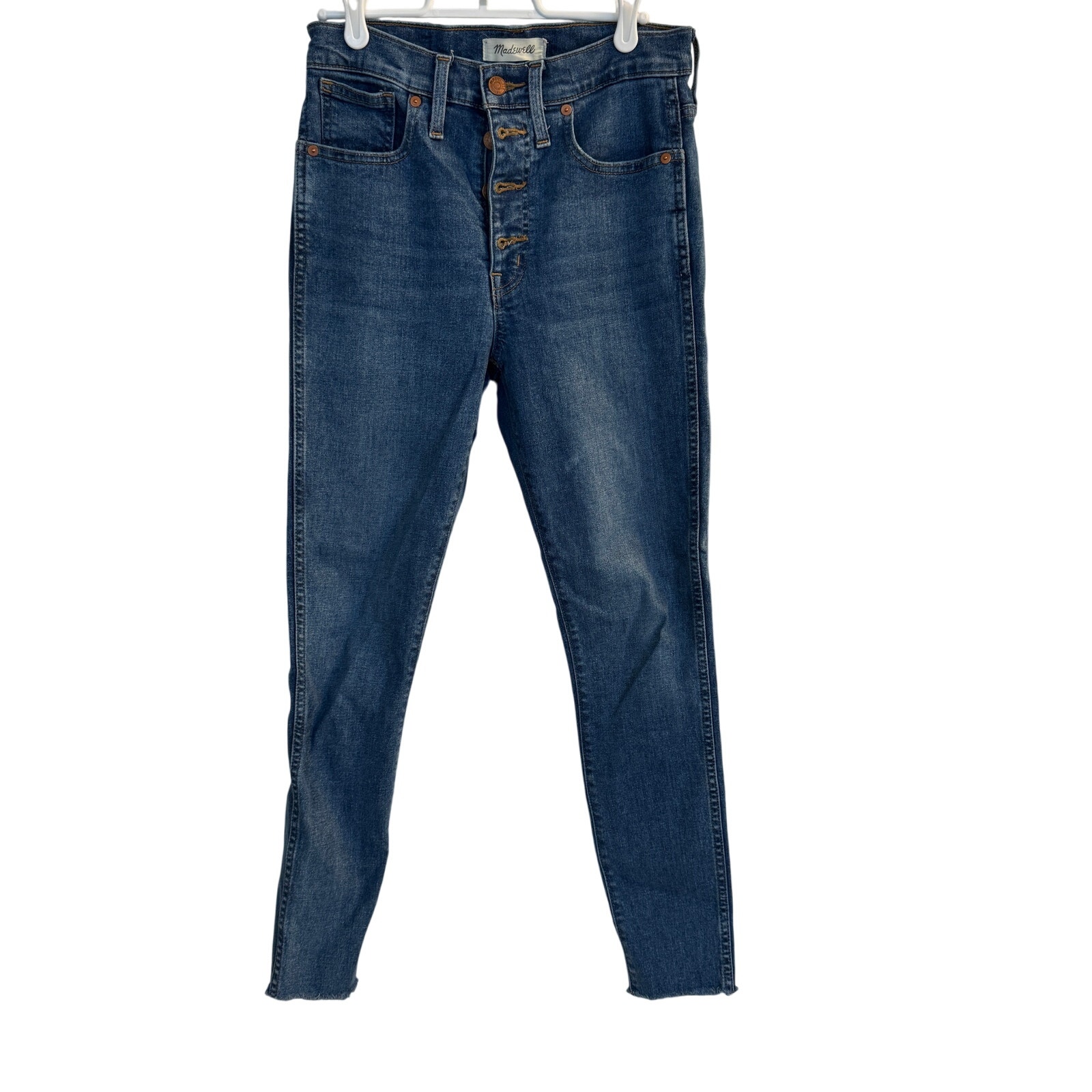 Madewell Jeans Women's Blue Denim 10" High Rise Skinny Sz 27